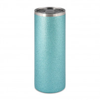 Canette en acier inoxydable Glitter bleu ciel 580 ml avec bouchon étanche (vendu à l'unité)