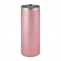 Canette en acier inoxydable Glitter rose 580 ml avec bouchon étanche (vendu à l'unité)