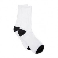 Paire de chaussettes médium blanches pour sublimation tailles 35 à 48 (vendu par paire par taille)