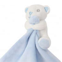 Doudou pour enfant ourson bleu 100% polyester Mumbles MM700 (vendu à l'unité)