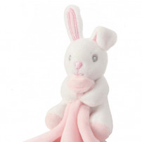 Doudou pour enfant lapin rose 100% polyester Mumbles MM700 (vendu à l'unité)