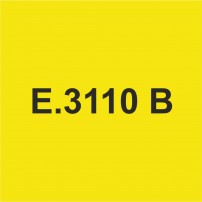 E3110B Jaune Moyen brillant - Vinyle adhésif Ecotac - Durabilité jusqu'à 6 ans