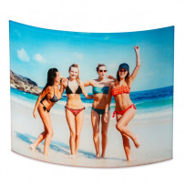 Panneau photo 3D en acrylique 200 x 250 mm forme arc, vague ou deux vagues