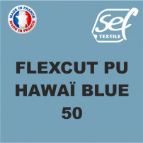 Vinyle thermocollant PU FlexCut X Bleu Hawaï 50