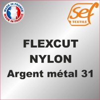 PU FlexCut Nylon Argent Métal 31