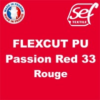 Vinyle thermocollant PU FlexCut X Rouge Passion 33