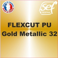 Vinyle thermocollant PU FlexCut X Gold Metallic 32