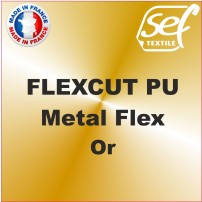 PU Métalflex Or Métal - Vinyle thermocollant 60 microns
