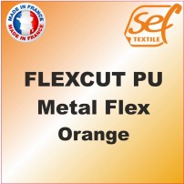 PU Métalflex Orange Métal - Vinyle thermocollant 60 microns