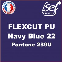 Vinyle thermocollant PU FlexCut Navy Blue 22