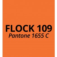Vinyle thermocollant aspect et toucher velours Flock 109 Orange