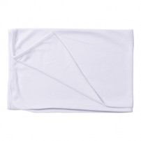 Couverture de bébé blanche 100% polyester 101 x 76 cm