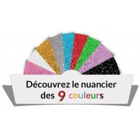 Kit découverte Glitter pailleté - 9 couleurs - 25 cm x 1 mètre