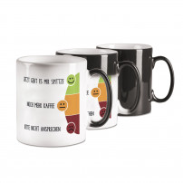 Magik mug H 9,2 cm Ø 8 cm - 3 coloris : noir, noir mat, rouge