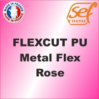 PU Métalflex Rose Métal - Vinyle thermocollant 60 microns