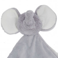 Doudou pour enfant éléphant gris 100% polyester Mumbles MM751 (vendu à l'unité)