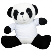 Peluche Panda avec mini tee-shirt (vendu à l'unité)