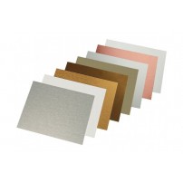 Plaque en aluminium 15 x 20 cm épaisseur 0,5 mm  - 8 coloris
