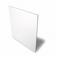 Plaque en aluminium blanc brillant 20 x 30,5 cm épaisseur 0,5 mm (vendu à l'unité)