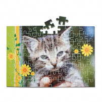 Puzzle blanc brillant 19 x 24 cm épaisseur 2 mm - 30 ou 80 pièces