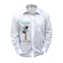 Chemise blanche manches longues 170 gr/m² - 4 tailles