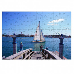 Puzzle en bois 24,8 x 35,6 cm avec 96 pièces ép. 3 mm