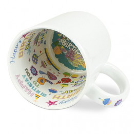 Mug à thème Happy Birthday céramique traité 100% polyester 