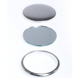 100 badges miroir 50 mm / 75 mm