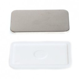 100 badges rectangulaires magnétique 37 mm x 58 mm