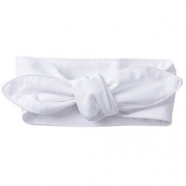 Bandeau pour bébé blanc satinée 100% polyester 65 x 6,7 cm (vendu à l'unité)