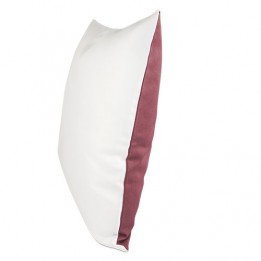 Housse de coussin bicolore framboise 40 x 40 cm surface structurée (vendu à l'unité)