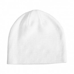 Bonnet blanc en tissu 50% coton / 50% polyester (vendu à l'unité)