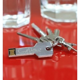 Clé USB en forme de clé aluminium - Mémoire 8 Go