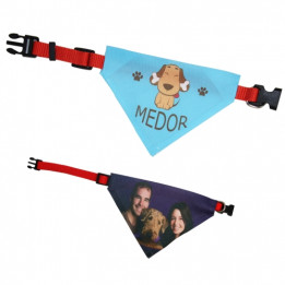 Collier rouge avec le bandana pour chien 20 à 30 cm Largeur 1 cm