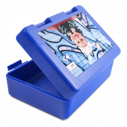 Boîte sandwich en plastique résistante aux éraflures bleu 185 x 128 x 65 mm