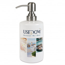 Distributeur de savon à pompe en céramique Ø 85 mm (vendu à l'unité)