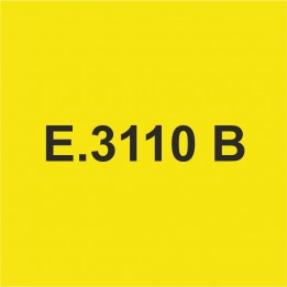 E3110B Jaune Moyen brillant - Vinyle adhésif Ecotac - Durabilité jusqu'à 6 ans
