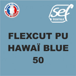 Vinyle thermocollant PU FlexCut Bleu Hawaï 50
