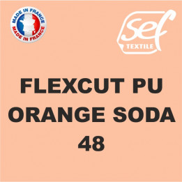 Vinyle thermocollant PU FlexCut Orange Soda 48