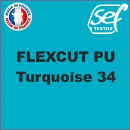 Vinyle thermocollant PU FlexCut X Turquoise 34