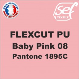 Vinyle thermocollant PU FlexCut X Baby Pink 08