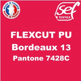 Vinyle thermocollant PU FlexCut X Bordeaux 13