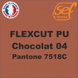 Vinyle thermocollant PU FlexCut X Chocolat 04