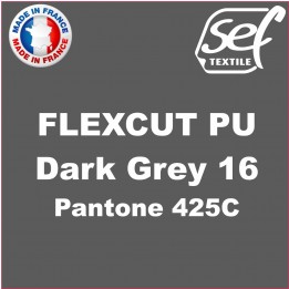 Vinyle thermocollant PU FlexCut X Dark Grey 16