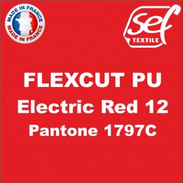 Vinyle thermocollant PU FlexCut X Electric Red 12