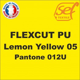 Vinyle thermocollant PU FlexCut X Lemon Yellow 05