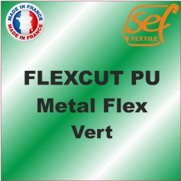 PU Métalflex Vert Métal - Vinyle thermocollant 60 microns
