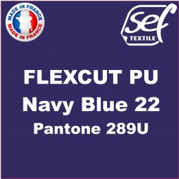 Vinyle thermocollant PU FlexCut Navy Blue 22
