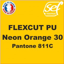Vinyle thermocollant PU FlexCut X Orange Fluo 30