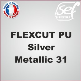 Vinyle thermocollant PU FlexCut X Silver Metallic 31